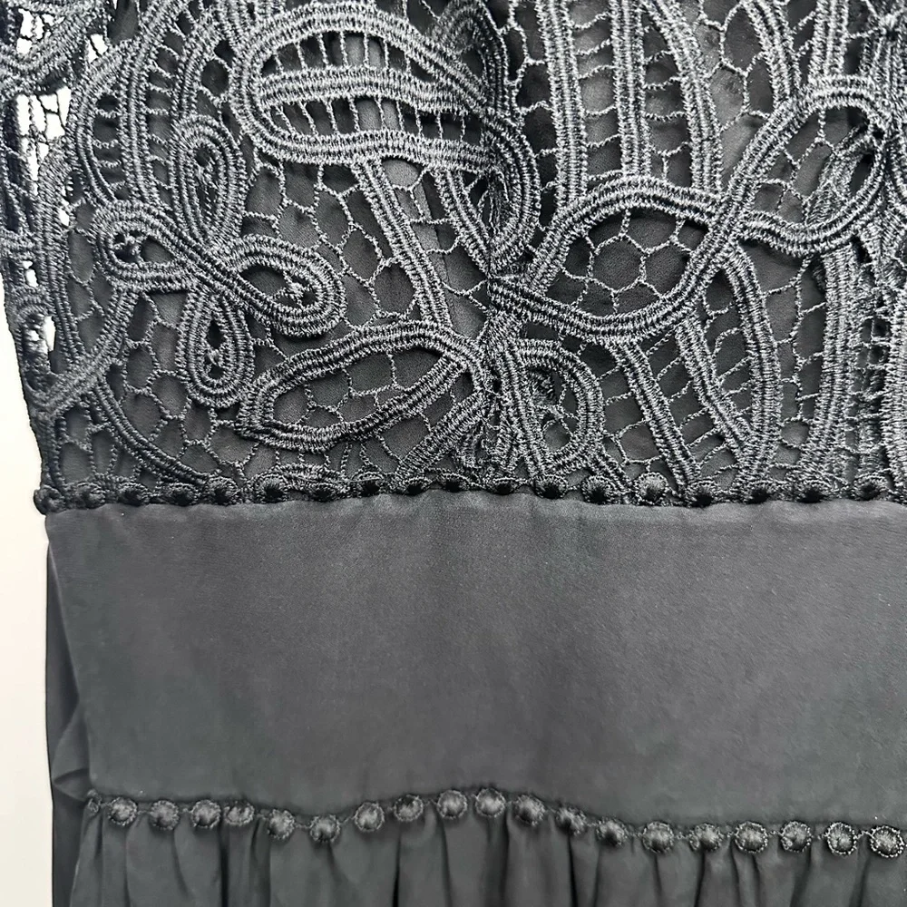 🔥 Kate Spade Black Lace Whimsigoth Midi Dress - Picture 3 of 9